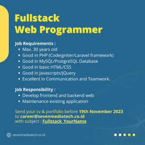 Loker Fullstack Web Developer